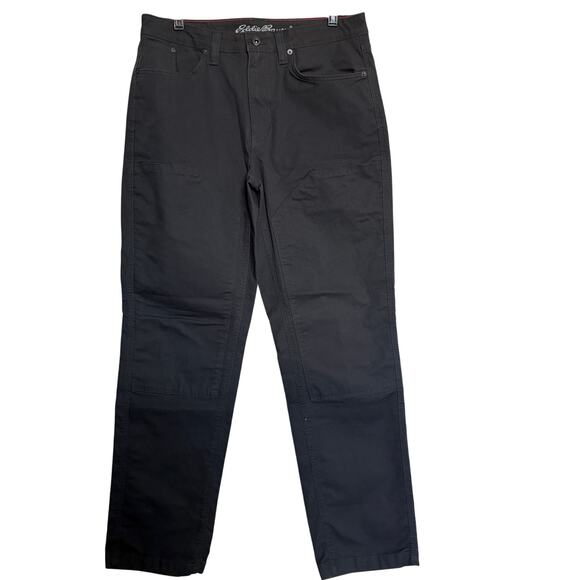 Eddie Bauer Mountain Ops Flex Jeans 33x32 Gray Work Outdoor Pants GORPCORE - Picture 1 of 8